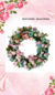 Guirlanda decorativa com flores artificiais Amor na internet