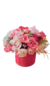 Arranjo Com Rosas Artificiais Mescladas No Vaso Cerâmica na internet
