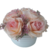 Arranjo Com Rosas Artificias No Vaso Branco De Cerâmica - comprar online