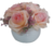Arranjo Com Rosas Artificias No Vaso Branco De Cerâmica - Darc Flores e Arranjos Artificiais