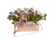 Caixa Decorativa De Papelão Com Flores Artificiais Mescladas - Darc Flores e Arranjos Artificiais