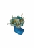 Arranjo vaso modelo bota azul com flores artificiais - Darc Flores e Arranjos Artificiais