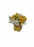 Arranjo vaso amarelo modelo bota com flores variadas - comprar online