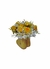 Arranjo vaso amarelo modelo bota com flores variadas na internet