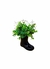 Arranjo com mini folhagens verdes artificiais no vaso bota - comprar online