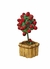 Arranjo mini árvore de cereja artificial vaso madeira na internet