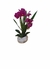 Arranjo orquídeas pink de silicone vaso branco mesclado - Darc Flores e Arranjos Artificiais