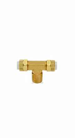 TEE MACHO CENTRAL TUBO X ROSCA 1/4"X1/8" - 401.0.014.018C