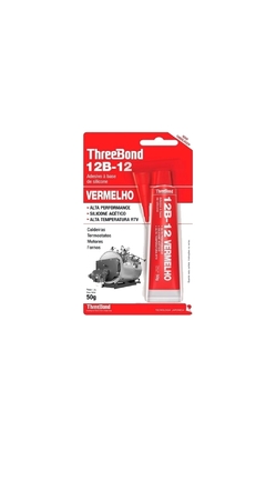 SILICONE THREE BOND ALTA TEMPERATURA 50 GRAMAS VERMELHO - 983.0.12B.12