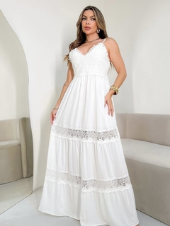 Vestido Crochê Branco