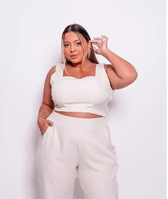 Conjunto Marcela Areia - Bambu Plussize