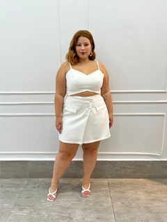 Conjunto Letícia Branco - Bambu Plussize