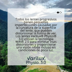 PROGRESIVO VARILUX PHYSIO 3.0 CON CRIZAL SAPPHIRE HR - tienda online