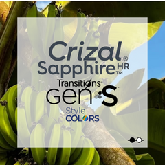 TRANSITIONS CRIZAL SAPPHIRE HR TALLADO CON STYLE COLORS