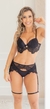 Conjunto com Cinta Liga Preto