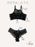 Conjunto Top Tule e Renda Decote Trançado Preto - Lários Intimates