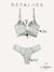 Conjunto Cropped Lua com Guippir Branco - Lários Intimates