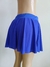 Saia-Shorts Fitness Estilo Tenista cor Azul na internet