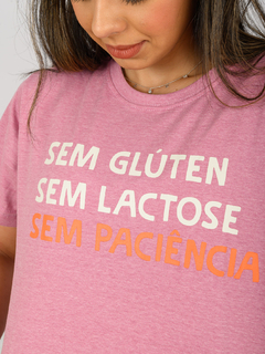 T-Shirt sem glúten, sem paciência na internet