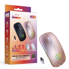 Mouse inalámbrico RECARGABLE LED RGB colores, LTY LM-5 - comprar online