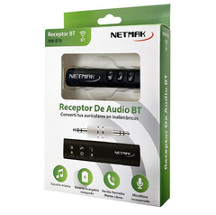 Receptor Bluetooth para AUTO Recargable NETMAK BT6