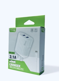 Cargador pro21 3.1A iPhone con CABLE DESMONTABLE