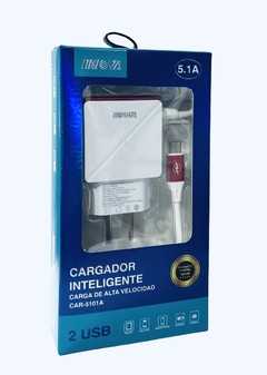 Cargador 5.1A V-8 inova CAR-5101A