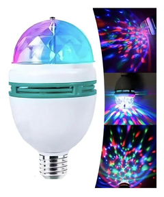 Lampara Led 220v Color Rgb Giratoria Luces Efectos Fiestas