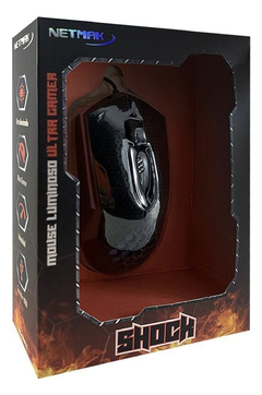 Mouse Gamer Retroiluminado Netmak Shock Luces Rgb 1,5m - comprar online