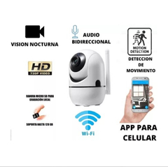 Camara De Seguridad GTC 001 Ip Wifi Hd Vision Nocturna App Celular - Star Mayorista