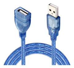 Cable Alargue Usb 2.0 Mallado 1,5 Metros Macho Hembra Con Filtro