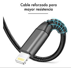 Cable Datos P/ Celular Soul Usb iPhone Reforzado Full Jean - comprar online