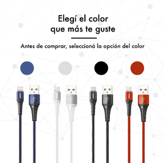 Cable Datos P/ Celular Soul Usb iPhone Reforzado Full Jean en internet