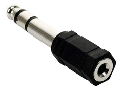 Adaptador AD12 Miniplug Auxiliar 3,5 A Plug Grande 6,5mm Estereo