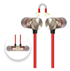 Auriculares Noga Ng-bt200 Gold Red Bluetooth In Ear Premium en internet