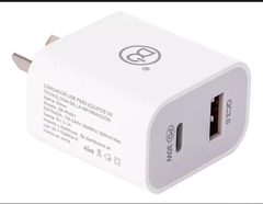 Cargador CABEZAL USB QC3.0 y USB Tipo C PD30W DITRON SK-PA501 - comprar online