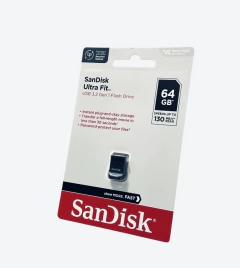 Pendrive Sandisk Ultra Fit 64gb 3.1 Nano Usb Estereo/pc/note