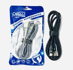 Cable V8(micro usb) TURBO POWER súper reforzado pro21