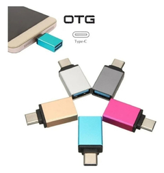 Adaptador Otg Usb Tipo C Macho A Usb Hembra Caja amarilla - comprar online