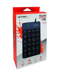 Teclado Numerico Usb Netmak Nm-kb250 Pc Notebook - comprar online