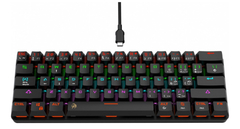 Teclado Gamer Mecánico Netmak NM- DOMINATE Switch Blue Negro