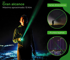 Puntero Laser Verde Potente + Pila Recargable Cargador ! en internet