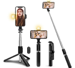 Tripode Celular Palo Selfie Stick 360 Monopod Luz Palo Bluetooth R1S