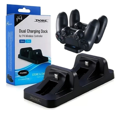 Cargador Base Doble Para Joystick Ps4 + Cable Usb DOBE AV2891