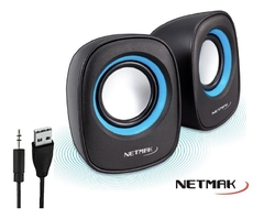 Mini Parlante PC Potenciado Netmak Usb Stereo Deligh 2.0 Nm-9025