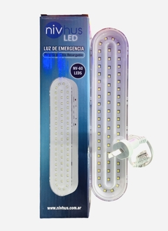 Luz emergencia recargable 60 LEDS nivhus