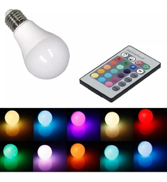 Lampara Led Rgb Con Control Remoto 9W - comprar online