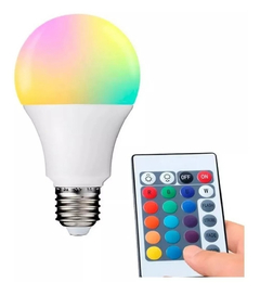 Lampara Led Rgb Con Control Remoto 9W