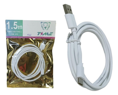 Cable USB TIPO C (1.5metros) Bien grueso y Reforzado, TIME CAB-41C