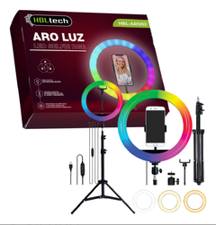 Aro De Luz Led 33cm Rgb con trípode HBL-ARO 02